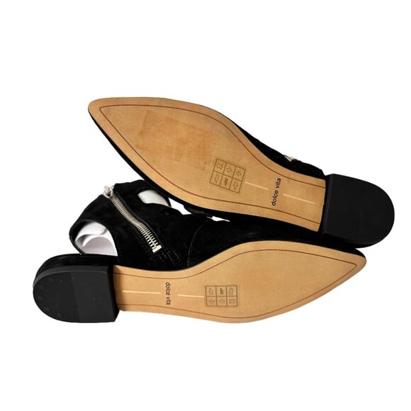 DOLCE VITA ELODIE SUEDE ANKLE STRAP FLATS, NIB - Picture 8 of 8